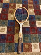 Wilson Jack Kramer Autograph Vintage Wooden Tennis Racket 4 1/2 Grip Speed Flex
