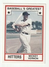 Mickey Vernon #1982 TCMA Baseball’s Greatest Hitters EX