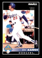 Eric Karros 1992 Pinnacle #256 Dodgers MLB READ FREE SHIPPING AutographDen