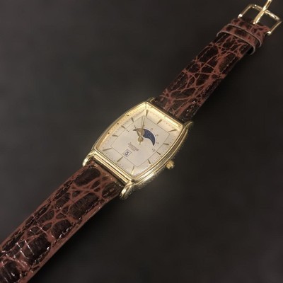 CITIZEN Junction 6085 Moon Phase GN-0-S Gold Quartz Men's Watch Japanese