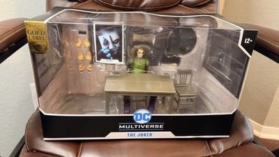DC Multiverse Dark Knight 7''Figure Joker Interrogation Room Gold Label IN STOCK