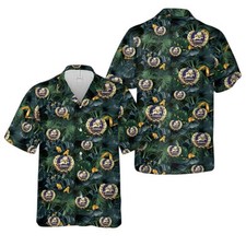 US Navy Seabees With Wreath Hawaiian Shirt