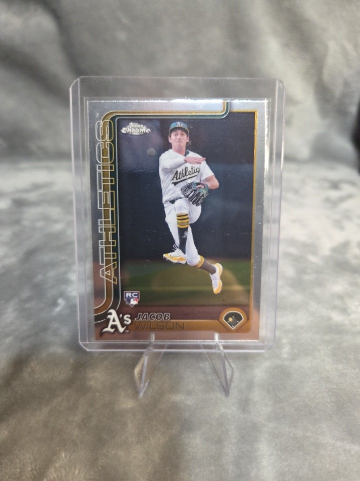 2025 Topps Chrome Jacob Wilson RC Refractor Rookie #96 Athletics