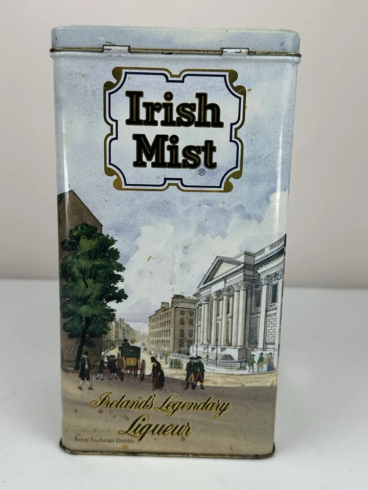 Irish Mist Ireland's Legendary Liqueur Decorative Tin Hinged Lid 8.5" Tall Empty - Image 4 of 4