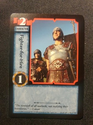 Xena TCG Fighter-for-hire 1st Edition 130 Of 180 NM CCG Warrior Princess '