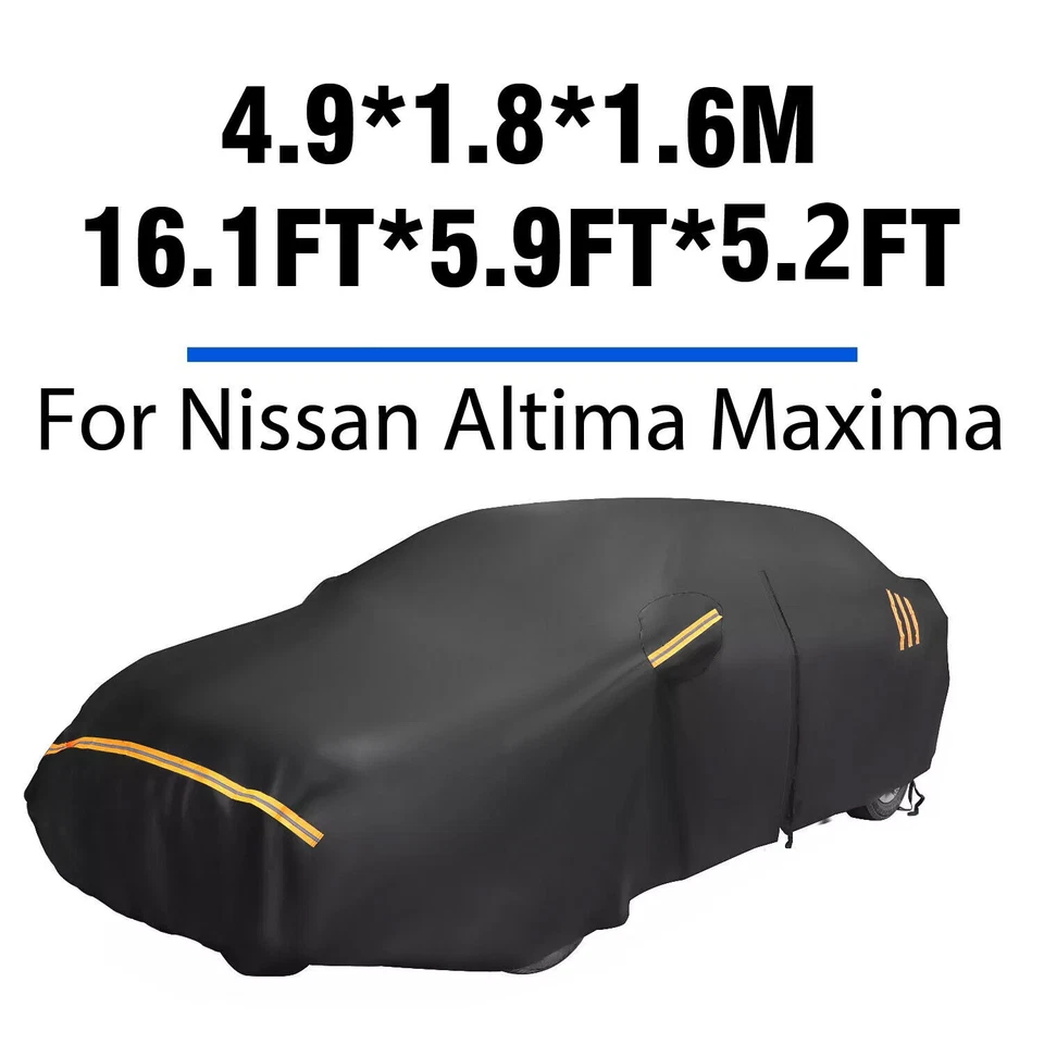 Se adapta a Nissan Altima Máxima Cubierta Completa de Coche Impermeable Nieve UV Todo Clima NUEVO Foto 2 de 4