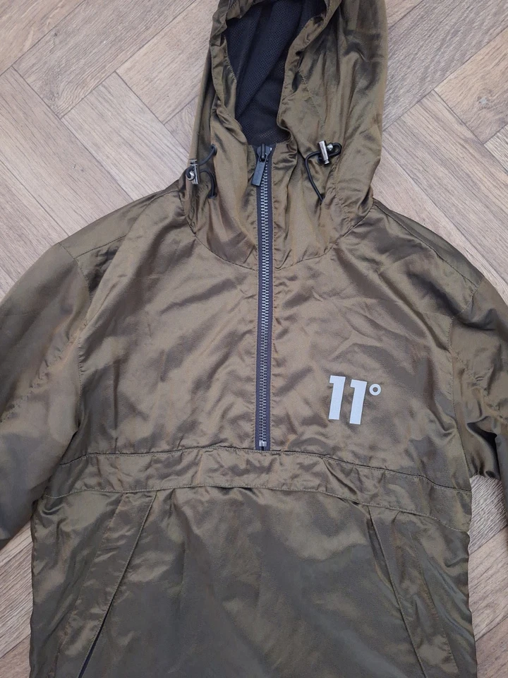 Pullover con capucha Mend verde 11 grados huracán talla Uk pequeño Foto 4 de 4