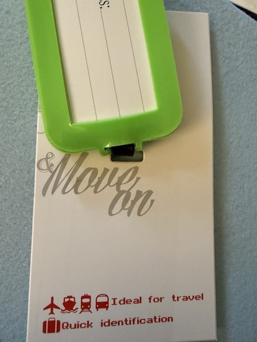 Neu Green Tag Flugzeug Koffer PVC Reisegepäck Rucksack Koffer Gepäckanhänger - Bild 7 von 8