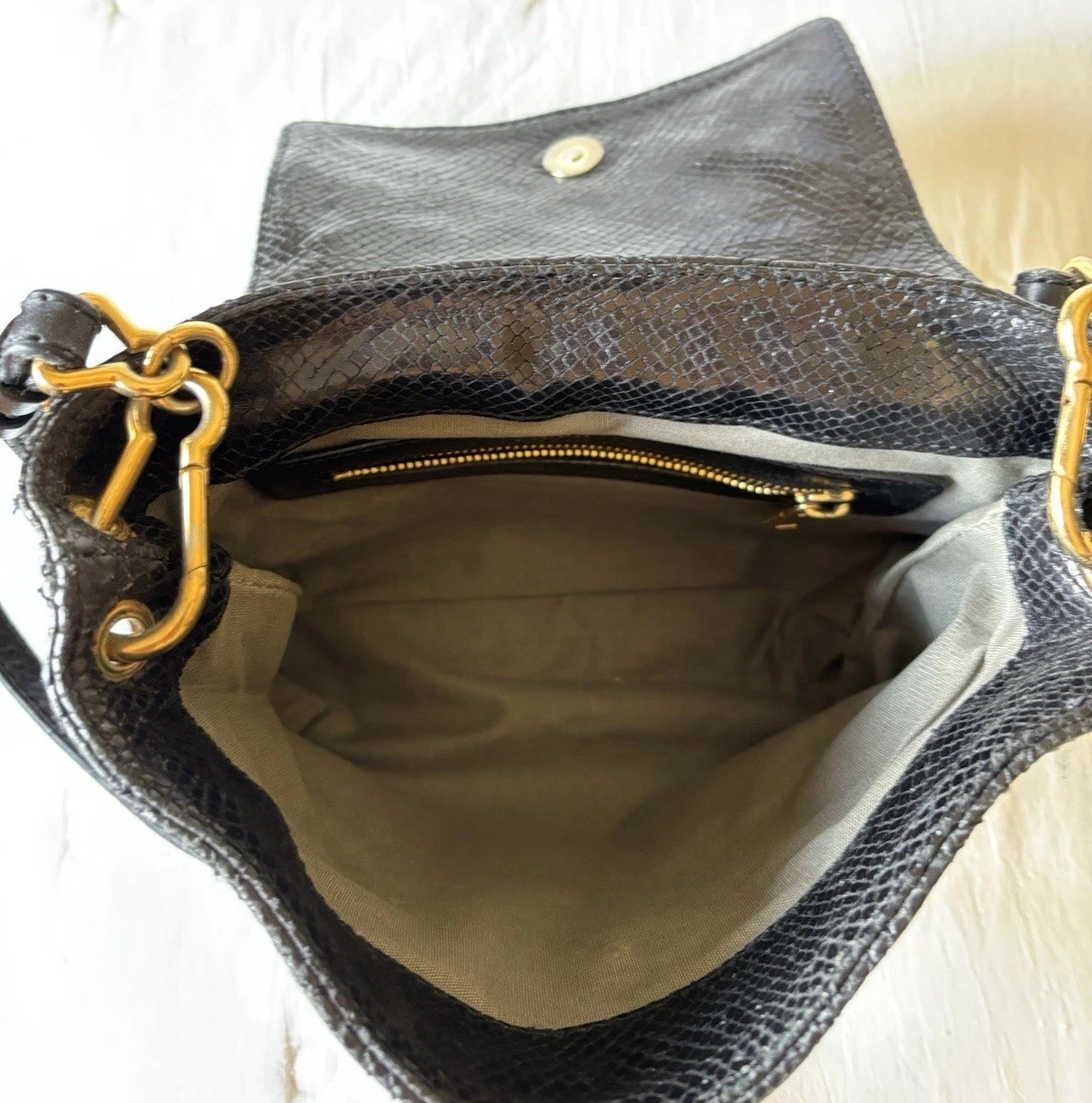 MARC JACOBS SPRING 2010 PYTHON SKIN EMBOSSED LEAT… - image 7