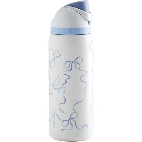 Botella de agua Owala 24 oz 32 oz atada y arcos azules verdaderos edición limitada envío gratuito Foto 4 de 4