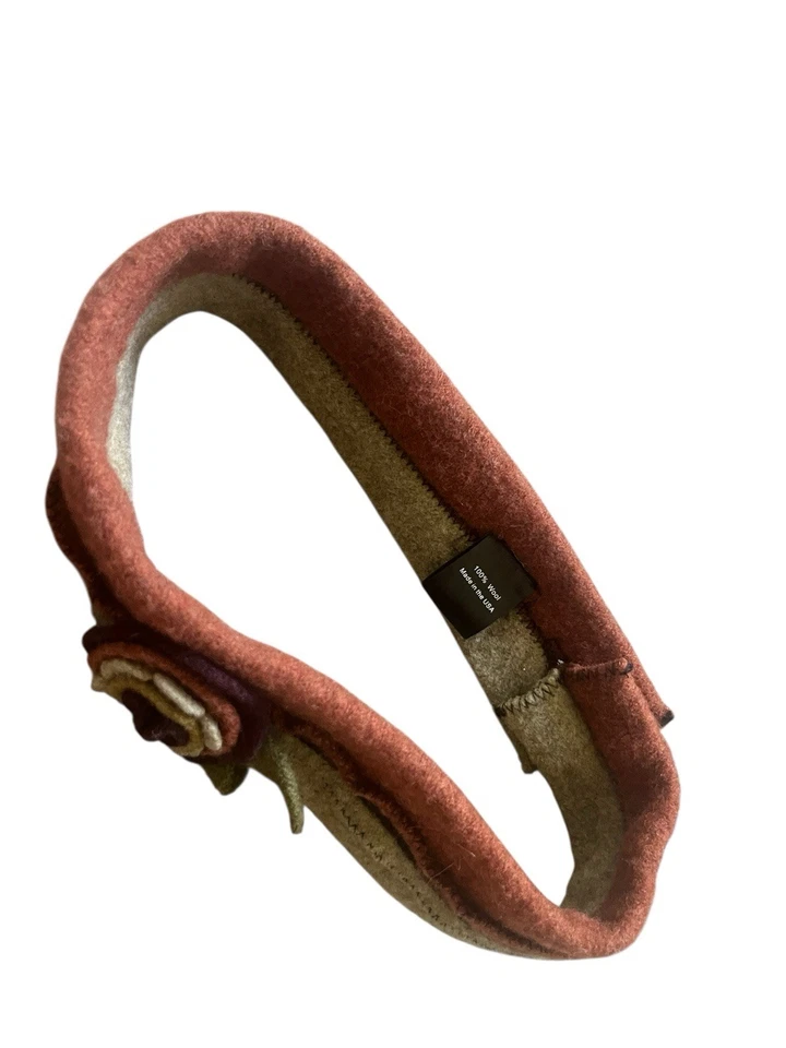 woolflower floral wool headband - Image 2 of 4