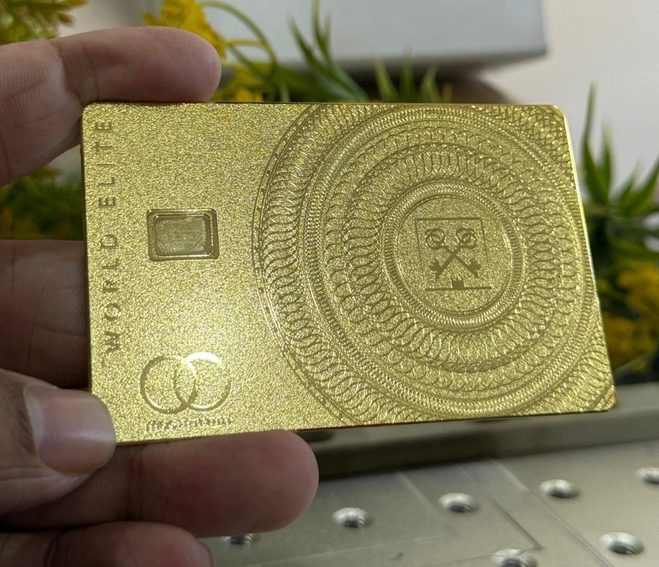 Custom Metal Credit Debit Card | Luxury Engraved Stainless Steel | Goldman Lampe - Image 2 of 4