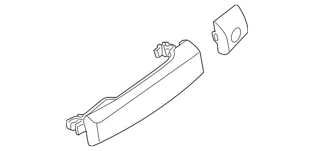 Genuine Nissan 2011-2012 Nissan Pathfinder - Handle Outside 806B1-ZL91D - Image 2 of 3