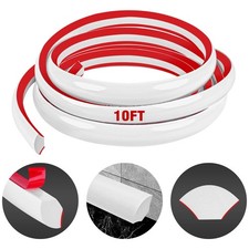 Flexible Quarter Round Molding Self Adhesive White, 10 Ft Peel 10 Ft, White