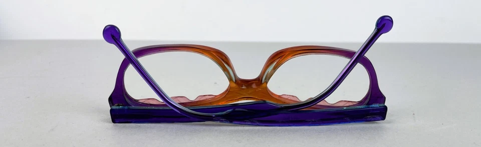 Vintage Y2K LA Eyeworks Purple/Orange Glasses style Swag 984 ART-TO-WEAR - Image 2 of 4
