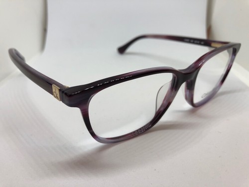 NEW Calvin Klein CK5885 609 Women's Eyeglasses Frames 52-16-140 Striped Wine - Picture 9 of 11