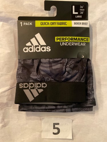 Single Adidas Performance 5 Inch Boxer Brief Quick Dry New Men Pink Red Gray - Picture 6 of 10