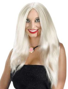 Ladies Womens Adult Wig Old Lady Glamourama 56cm Vampiress Disco