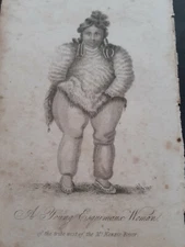 A young Esquimaux Woman of the tribe west of the McKenzie River Inuit engraving