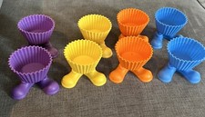 Wilton Silly Feet Set of 8 Silicone Baking Cups Liners for Cupcakes