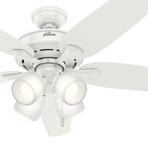 Details About Hunter Fan 60 Inch Fresh White Ceiling Fan With 4 Led Lights