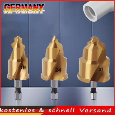 PPR Lifting Stepped Drill Bit Titanium Plated Full Open Process Pipe Repair Tool