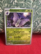 Venomoth 49/165 Reverse Holo Pokemon 151 English TCG Card - NM/MINT+