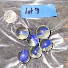 vintage marble lot of 6 Estate find, may include AKRO,AGATE, PELTIER,GERMAN