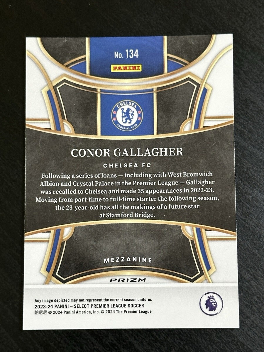 Conor Gallagher 2023-24 Panini Select EPL #134 Red Ice Prizm