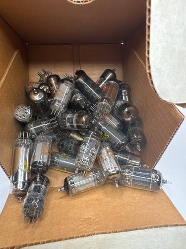 Utah Electronics Vacuum Tubes Box Assorted Vintage Radio Amp Replacement Bulk - 第 6/6 張圖片