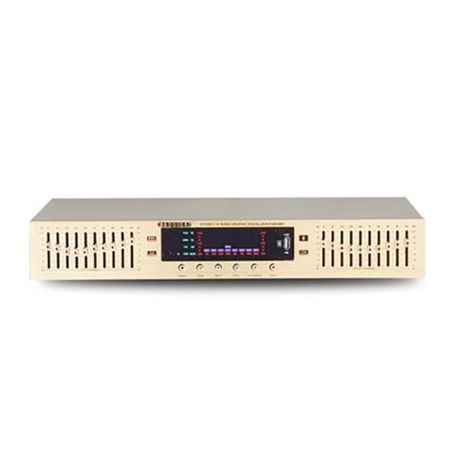 Equalizzatore Preamplificatore Stereo HIFI HD Doppio 10 Segmenti USB Bluetooth EQ-898BT - Foto 13 di 13