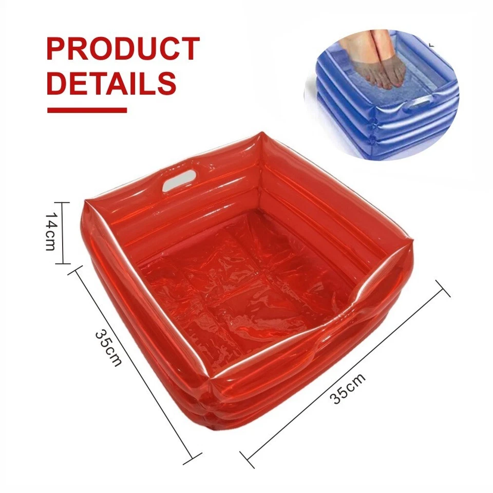 Inflatable Pool Foot Soaking Bath Wash Basin For Pool Entry Ladder Above Ground - Image 4 of 4