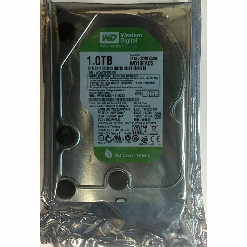 Carte PCB Contrôleur Pour Disque Dur WD10EARS-32Z5B1 - Réf. 2060-701640-002 - Occasion Fonctionnelle