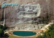 Postcard Confederate Memorial Carving, Stone Mountain, Georgia - #13