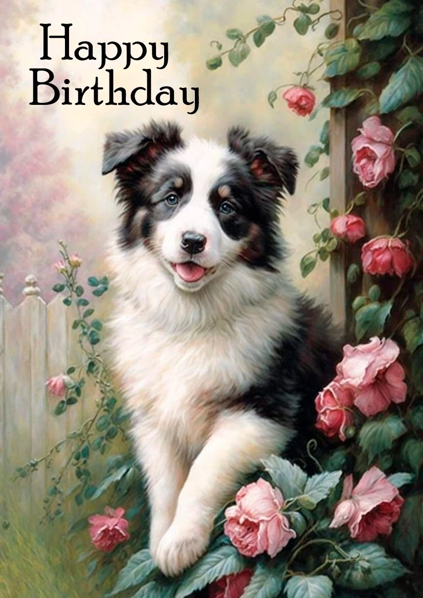 Collie happy cheap birthday
