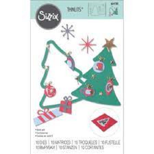 Sizzix Stamping Die Thinlits RETRO TREE 664780