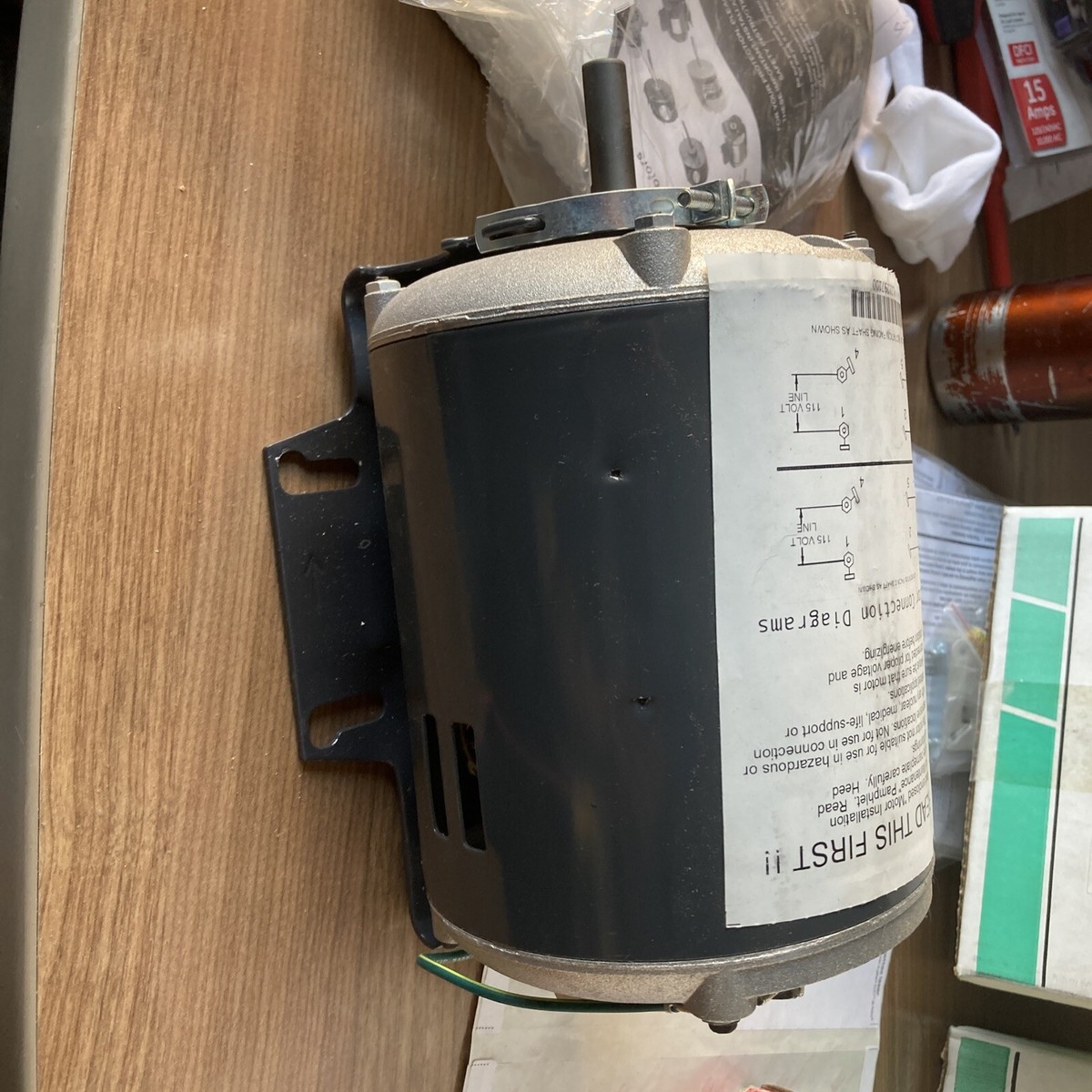 US NIDEC MODEL 8200 1/2HP 115VOLT 1725RPM BELT DRIVE FAN AND