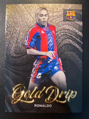 2023 Topps FC Barcelona Official Team Set Legends Ronaldo Gold 