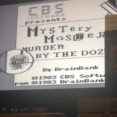 Mystery Master: Murder By The Dozen (Commodore 64, 1983) READ