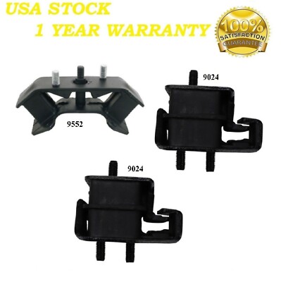 3 PCS MOTOR & TRANS MOUNT FIT 2000-2004 Subaru Legacy 2.5L - AUTO TRANS (3 STUD)