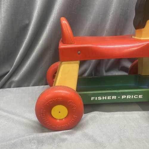 Whinny Fisher Price Pull Pony Riding Horse Toddler Ride On #978 Made In USA 1976 - Picture 10 of 24