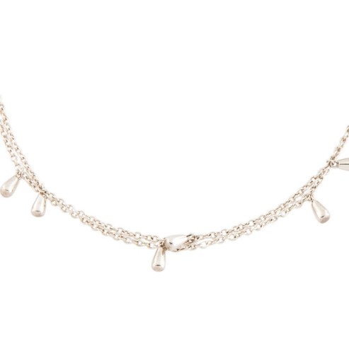 IPPOLITA STERLING SILVER 925 TEARDROP LONG NECKLACE CAN BE DOUBLED - Picture 5 of 7