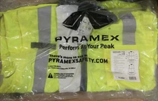 XL Pyramex Type R 4-in-1 Reversible Windbreaker Jacket hi-vis Lime gray/black