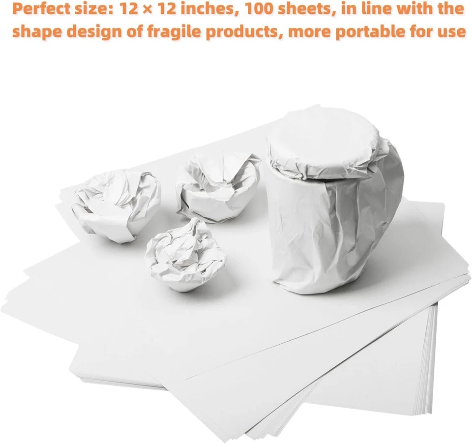 12"x12" Packing Paper Sheets – Moving Supplies for Fragile Item Protection - Image 4 of 4