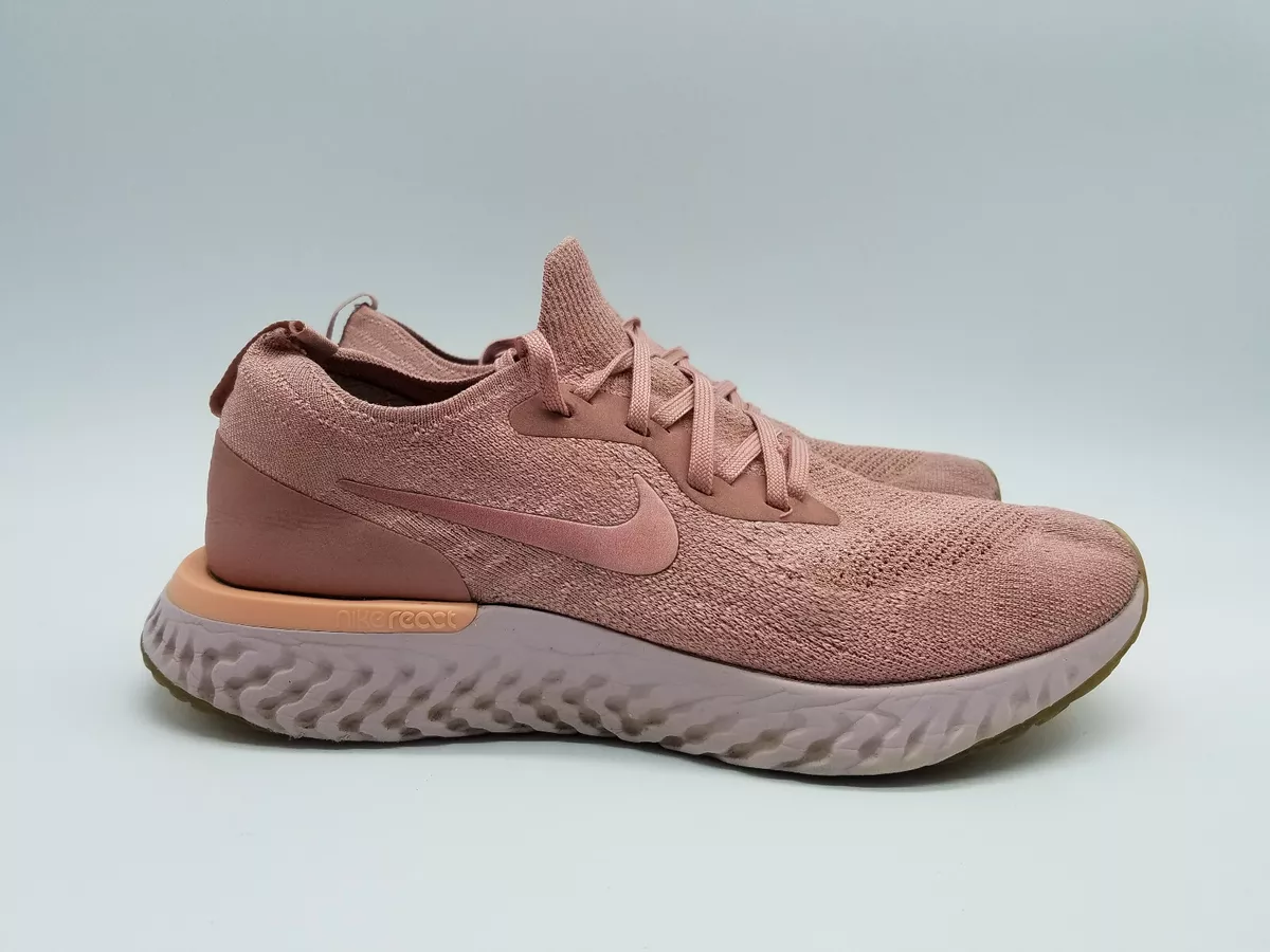 Nike Epic React Flyknit Womens Running Shoes Pink Tint AQ0070 602