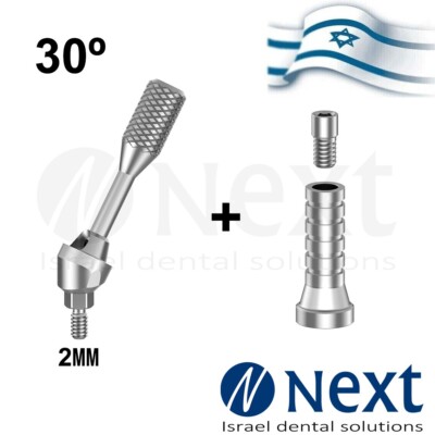 Neu Multi Unit abgewinkelt 30 Grad 2 mm Aufsatz Titanhülse 