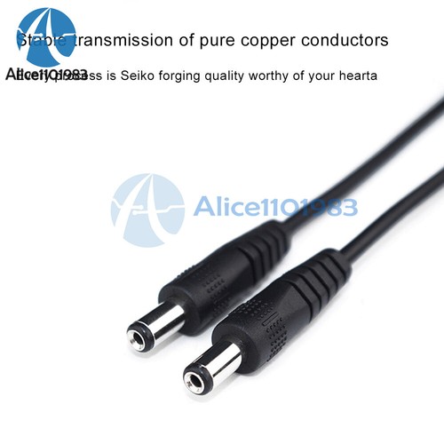 DC 5.5*2.1mm Male to Male Power Cord 2464 22AWG Double Male Power Cord Cable - Zdjęcie 8 z 16