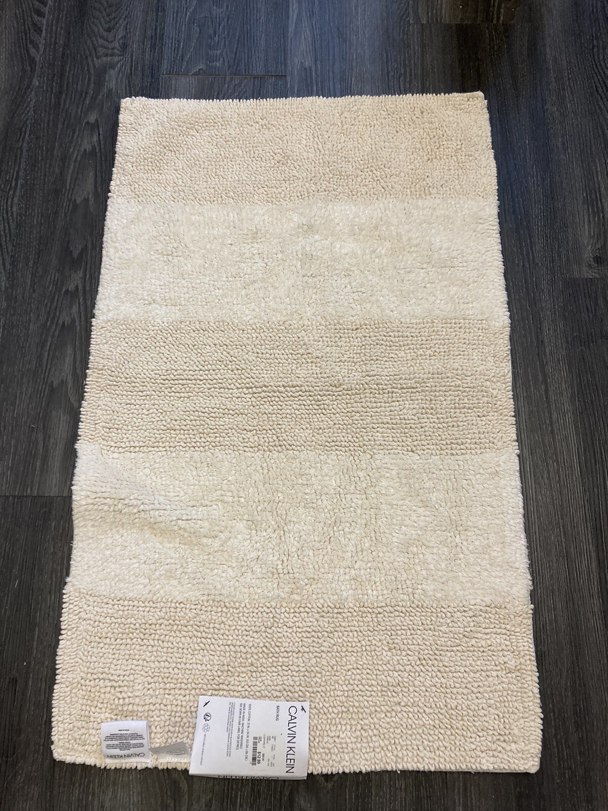 Calvin Klein CREAM 100% Cotton Texture Bath Rug 21” x 34” (53 CM. x 86 CM.) | eBay Calvin Klein CREAM 100% Cotton Texture Bath Rug 21” x 34” (53 CM. x 86 CM.) | eBay