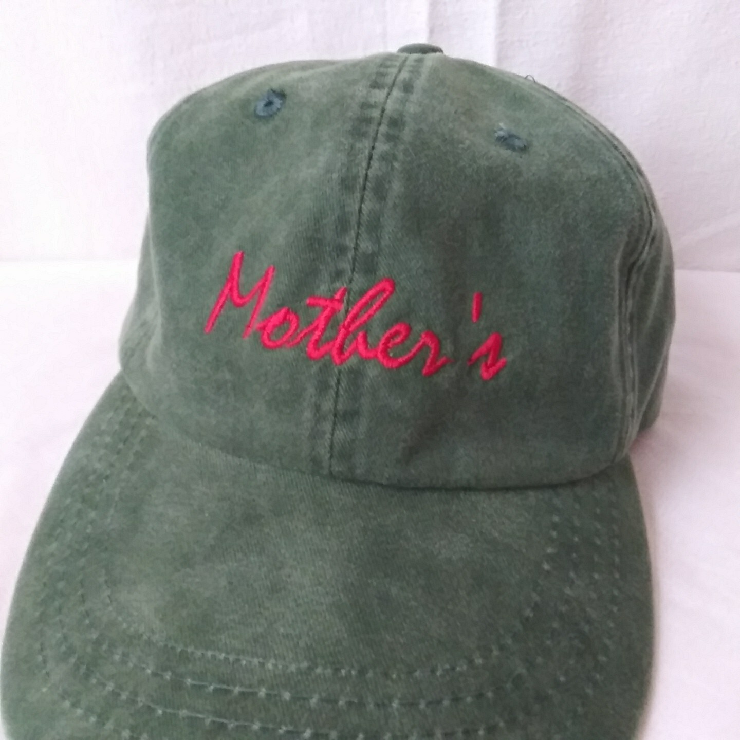 Mother's Script Strapback Hat Green - image 14