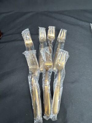 Couverts Vintage 18 Pièces – Nickel Et Bronze Doré, Service à Dessert
